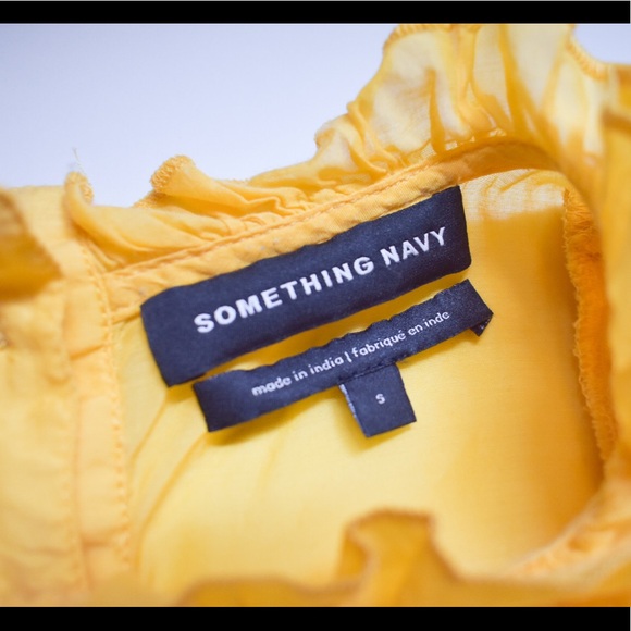 Something Navy Pleated Peplum Top - Picture 5 of 8